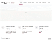 Tablet Screenshot of fasttrackcoachacademy.com